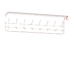 Вешалка с полкой 100 (Белый)
