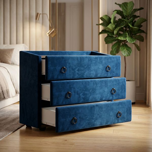 Комод BOSS CLASSIC (MONOLIT Синий, Вяз каменный; КД ЕАЭС N RU Д-RU.АМ05.В.07853/19, Россия)